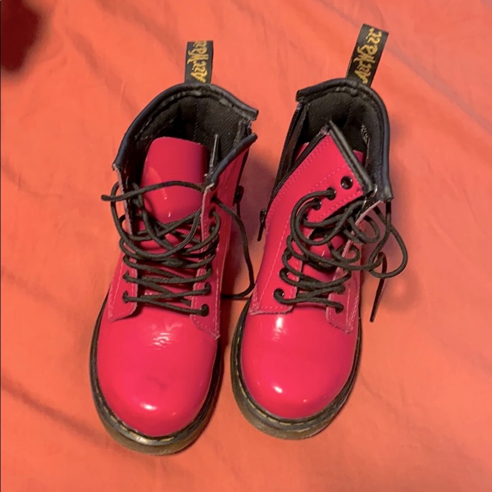 Dr. Marten Girls Hot Pink Boots